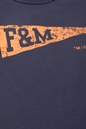 FRANKLIN & MARSHALL-Παιδικό t-shirt FRANKLIN & MARSHALL FM153 μπλε